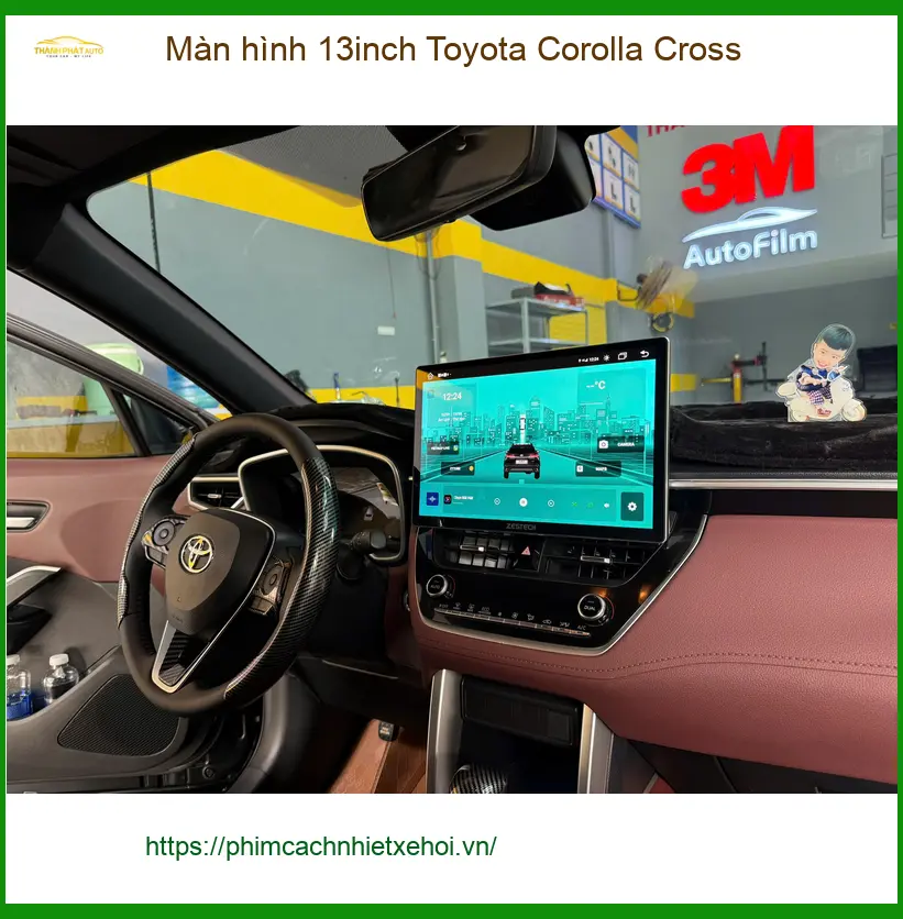 Chị Loan lắp màn hình 13inch Toyota Corolla Cross Quận 12. ảnh thực tế 4