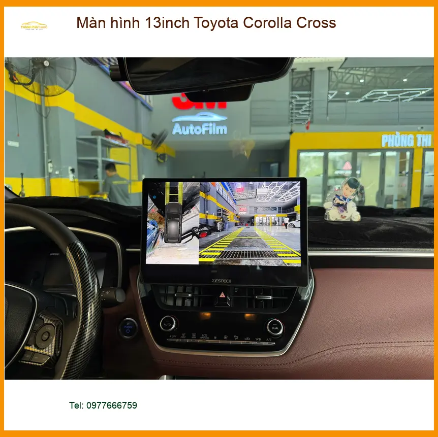 Chị Thảo lắp màn hình 13inch Toyota Corolla Cross uy tín tại Hóc Môn
