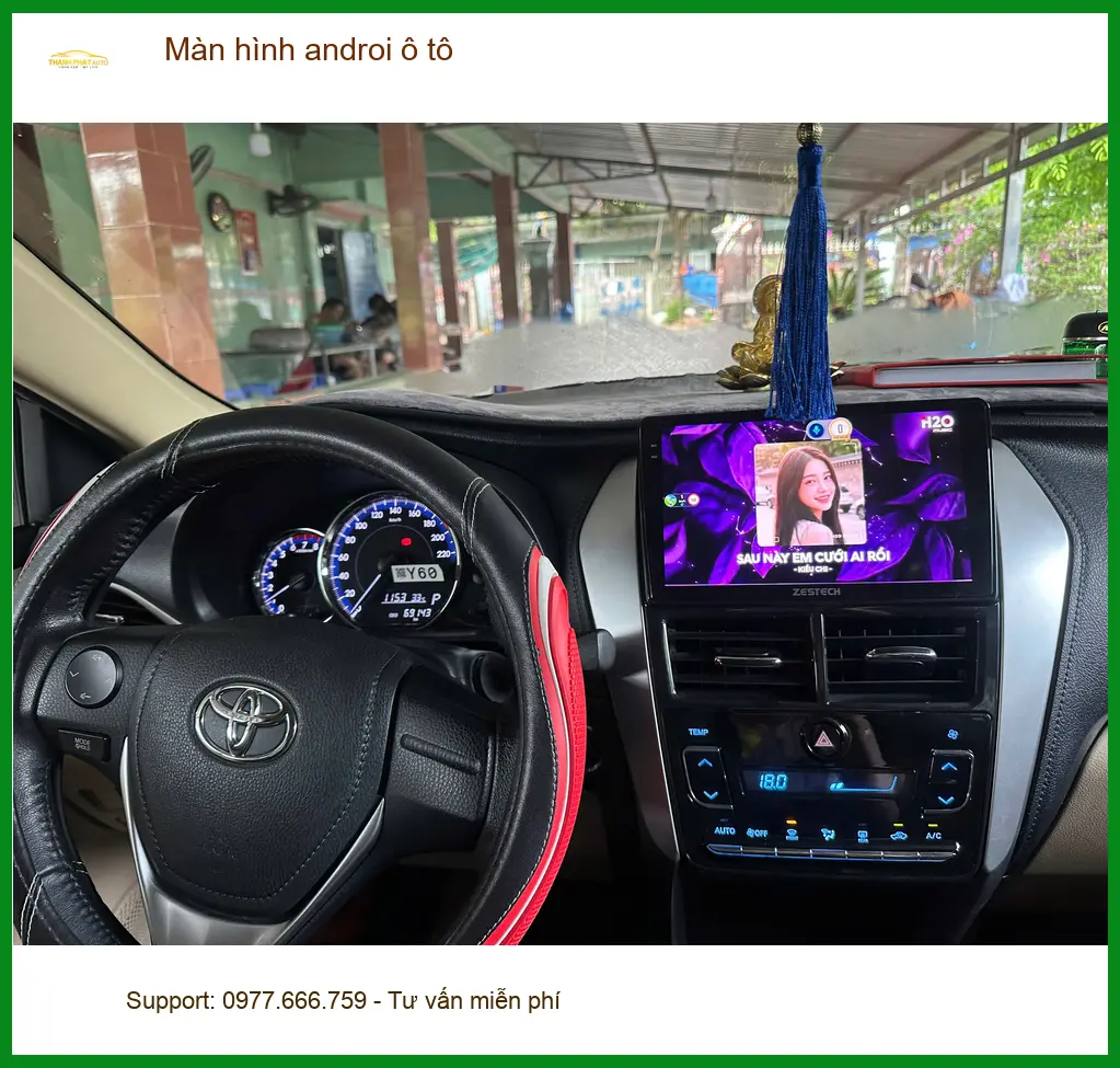 Anh Tấn lắp màn hình Android ô tô Hyundai Accent ở Quận 2 vì màn zin thiếu tính năng. ảnh thực tế 2