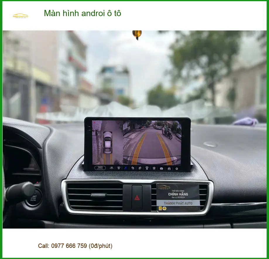 Chị Linh lắp màn hình Android ô tô cho Toyota Camry ở Quận 6.