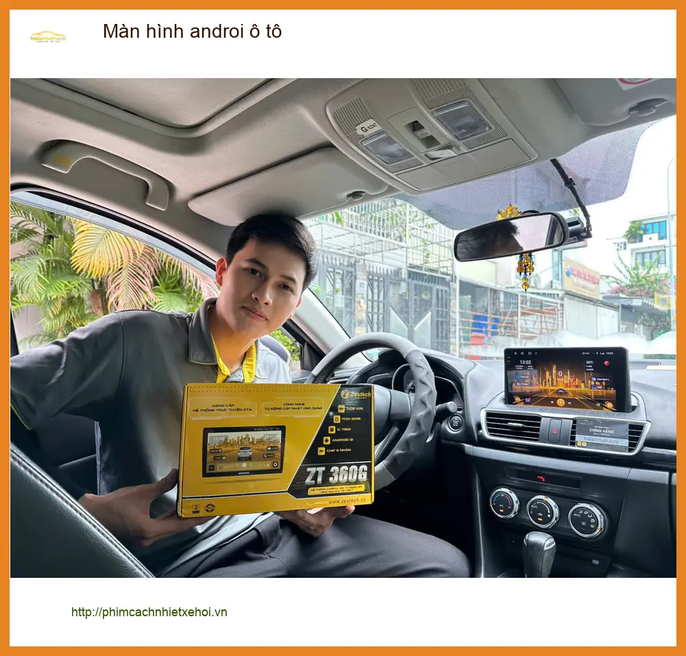Chị Linh lắp màn hình Android ô tô cho Toyota Camry ở Quận 6. ảnh thực tế 2