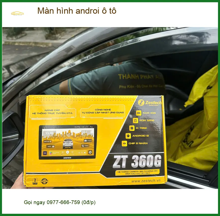 Chị Linh lắp màn hình Android ô tô cho Toyota Camry ở Quận 6. ảnh thực tế 3