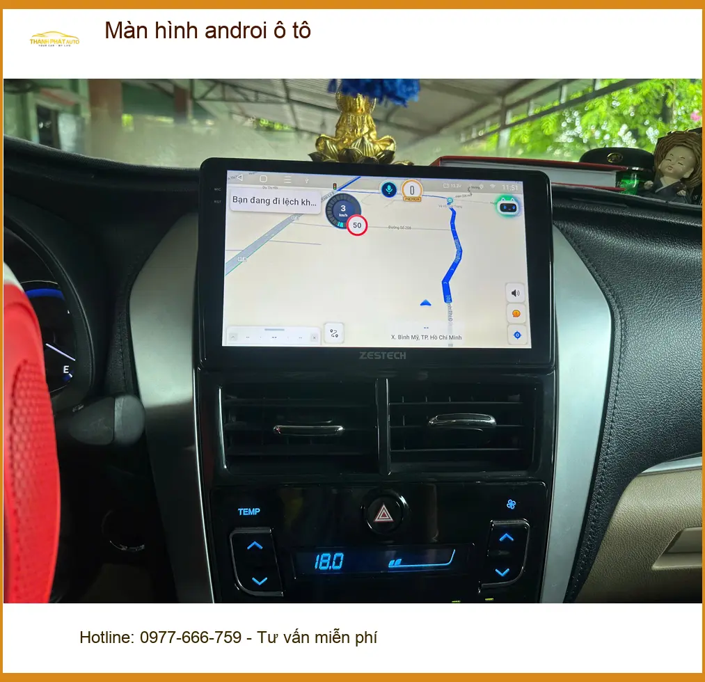 Chị Thảo lắp màn hình Android ô tô cho Honda CRV tại Quận Tân Bình để trải nghiệm tính năng thông minh ảnh thực tế 2