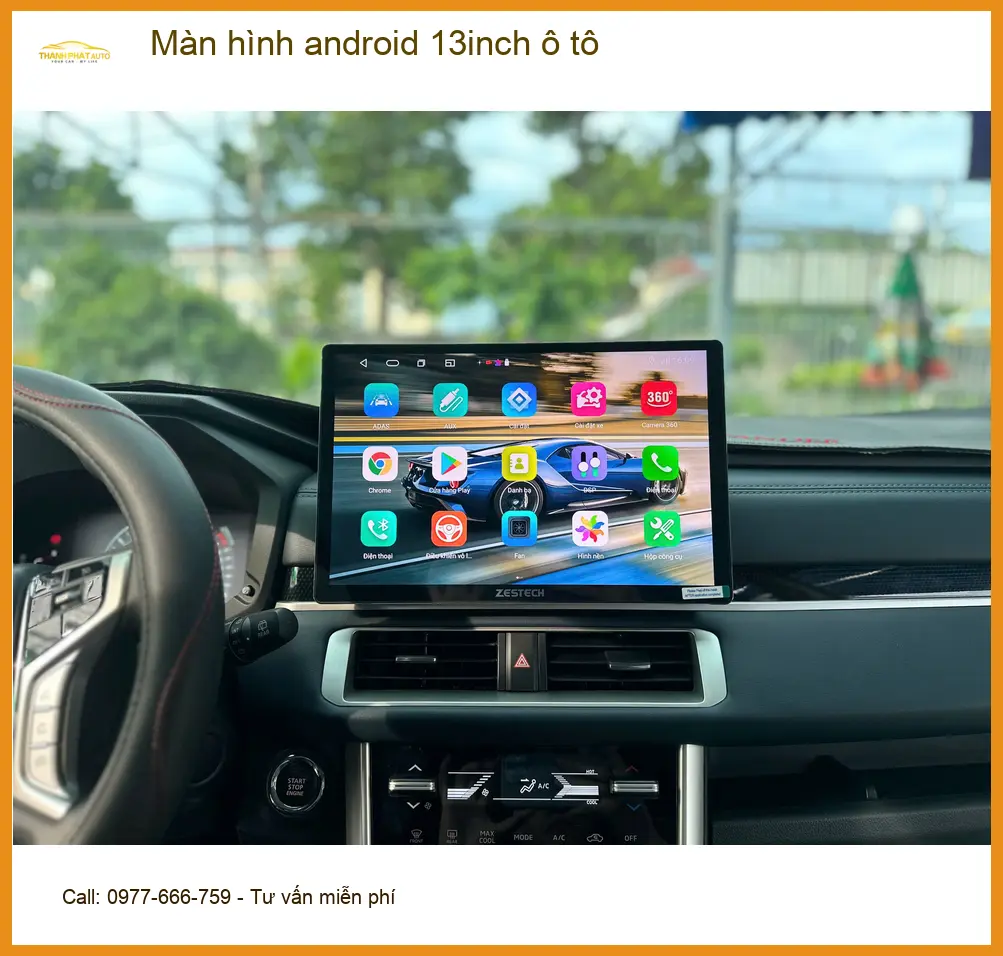 Anh Khải lắp màn hình android 13inch ô tô Kia K3 tại Củ Chi