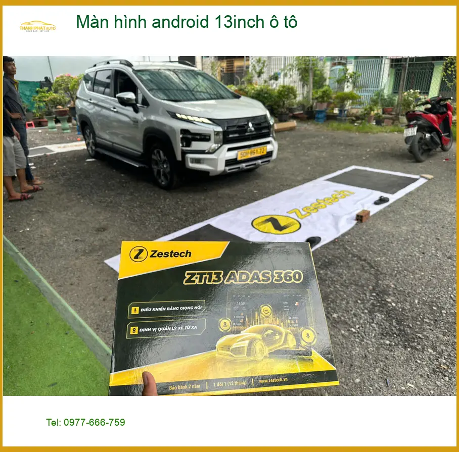 Anh Khải lắp màn hình android 13inch ô tô Kia K3 tại Củ Chi ảnh thực tế 3