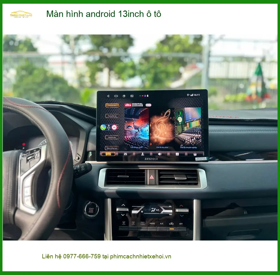 Anh Khang lắp màn hình Android 13 inch ô tô Honda CRV tại Quận 4
