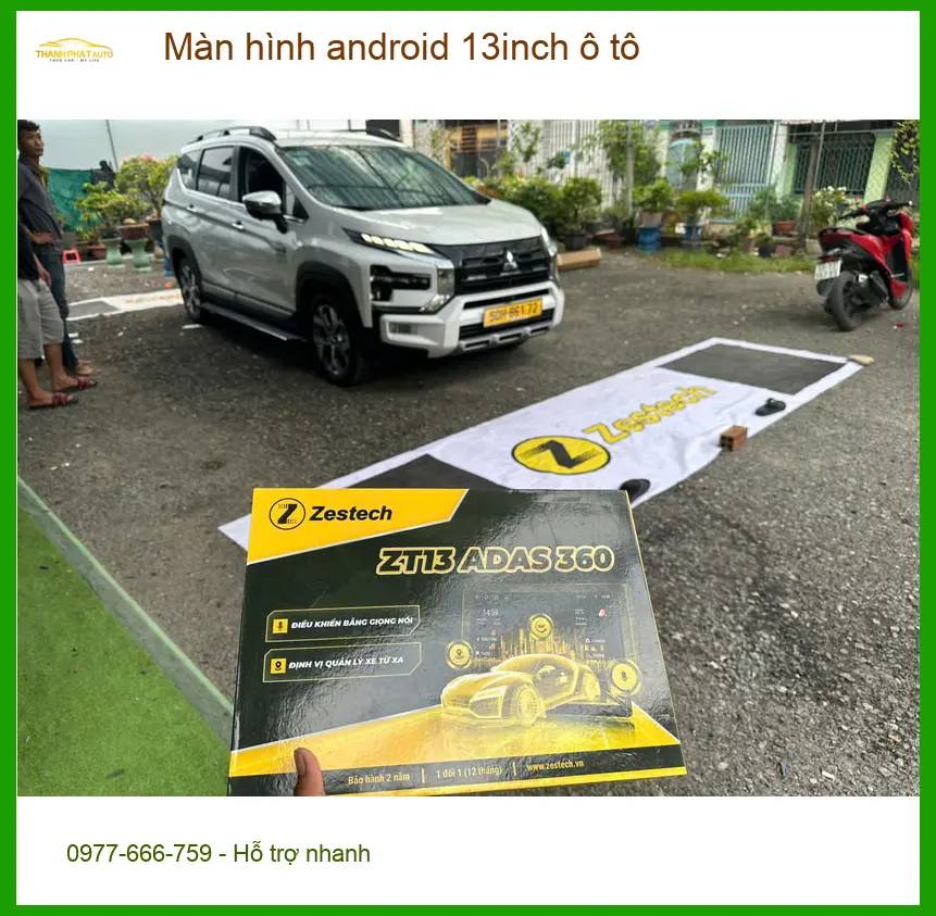 Anh Khang lắp màn hình Android 13 inch ô tô Honda CRV tại Quận 4 ảnh thực tế 4