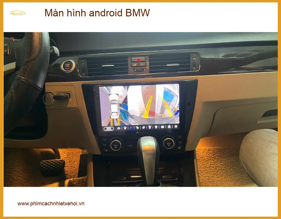 Anh Khang lắp màn hình android BMW X5 tại Quận 10 vì màn zin thiếu tính năng ảnh thực tế 2