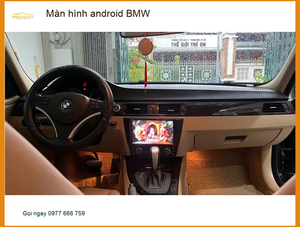 Anh Dũng nâng cấp màn hình Android cho BMW Series 3 ở Quận Tân Phú vì màn zin ít tính năng ảnh thực tế 3