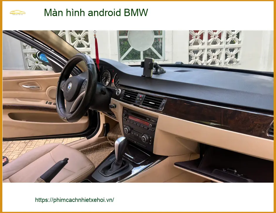 Anh Khang lắp màn hình android BMW X5 tại Quận 10 vì màn zin thiếu tính năng ảnh thực tế 3