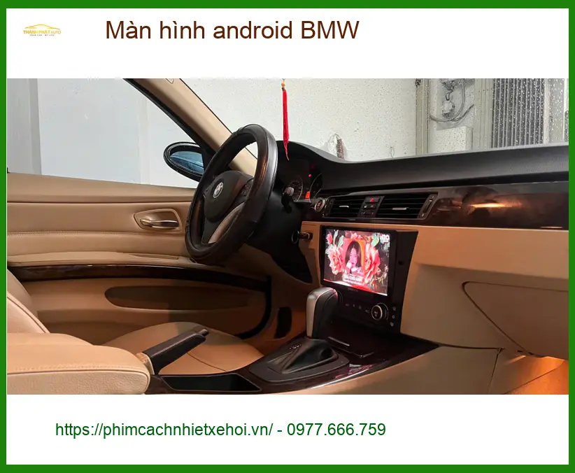 Anh Khang lắp màn hình android BMW X5 tại Quận 10 vì màn zin thiếu tính năng ảnh thực tế 4