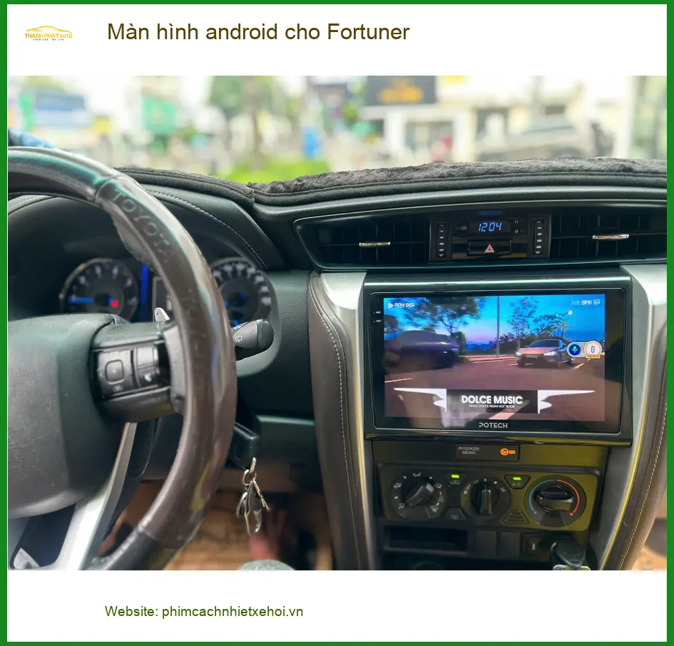 Anh Bách lắp màn hình Android cho Fortuner uy tín tại Quận Tân Bình ảnh thực tế 3