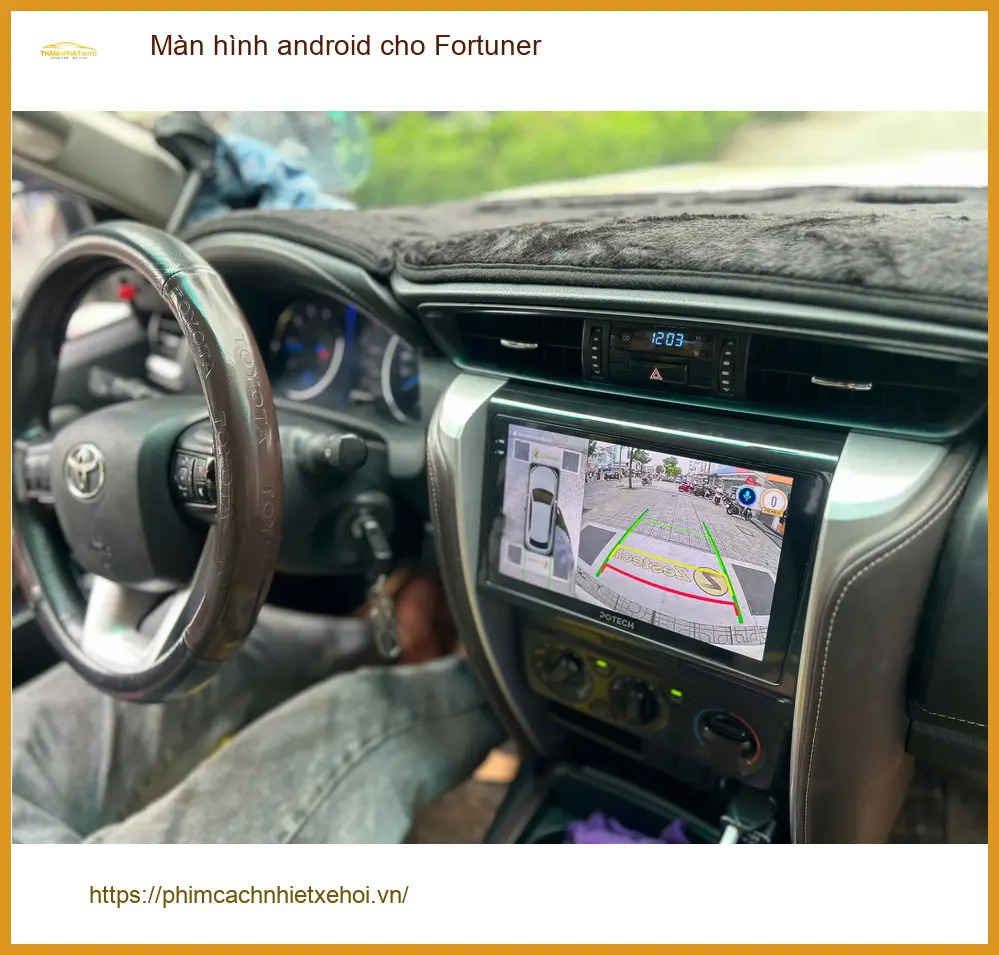 Chú Long lắp màn hình Android Fortuner tại Thủ Đức, tìm trung tâm uy tín. ảnh thực tế 3