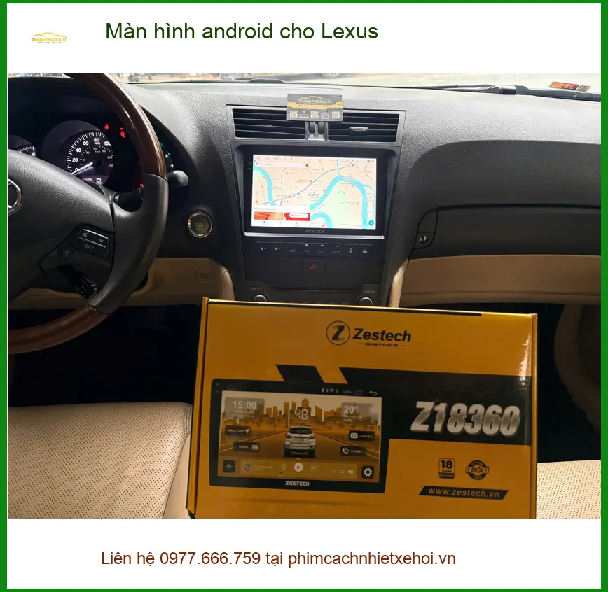 Chú Dũng lắp màn hình Android cho Lexus tại Quận 12, nâng tầm trải nghiệm ảnh thực tế 4
