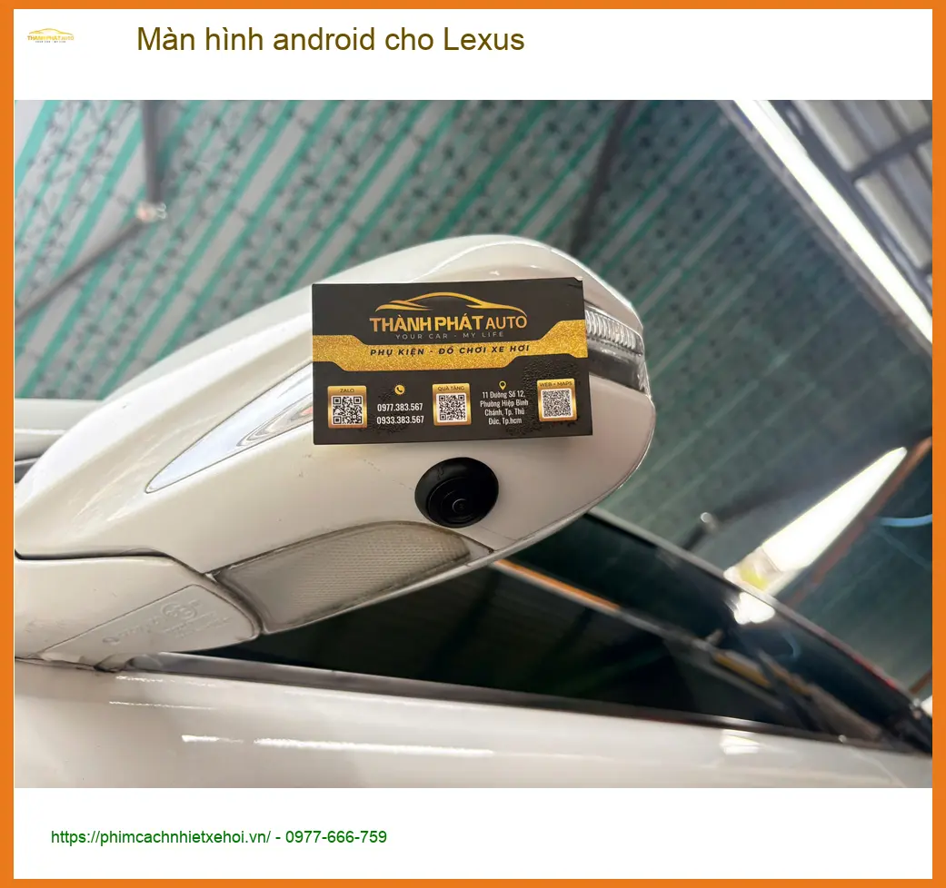 Anh Kiên lắp màn hình Android cho Lexus RX 350 tại Quận 1 vì màn zin cũ đã hỏng ảnh thực tế 2
