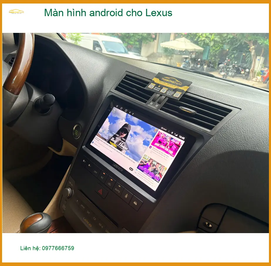 Anh Kiên lắp màn hình Android cho Lexus RX 350 tại Quận 1 vì màn zin cũ đã hỏng ảnh thực tế 3