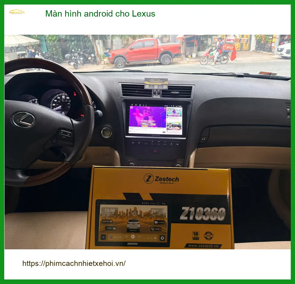 Anh Kiên lắp màn hình Android cho Lexus RX 350 tại Quận 1 vì màn zin cũ đã hỏng ảnh thực tế 5
