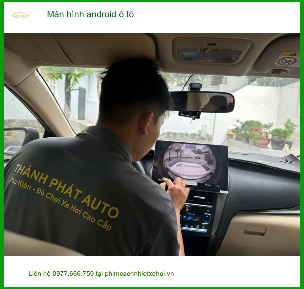 Chú Nghĩa lắp màn hình android ô tô Mazda CX-5 tại Quận Tân Phú để giải trí khi chờ đón con ảnh thực tế 2