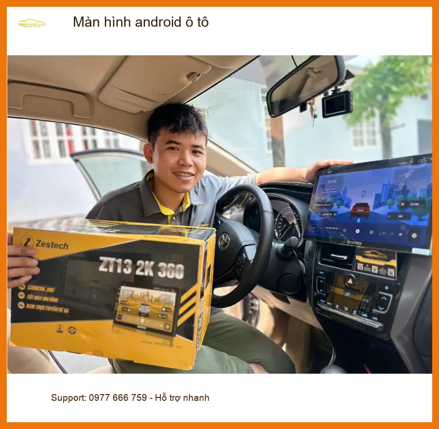 Chú Nghĩa lắp màn hình android ô tô Mazda CX-5 tại Quận Tân Phú để giải trí khi chờ đón con ảnh thực tế 4