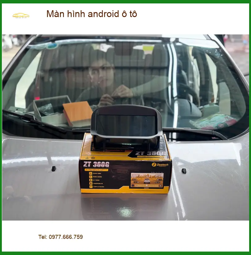 Chị Thảo lắp màn hình Android ô tô cho Kia Seltos tại Cần Giờ để giải trí ảnh thực tế 2