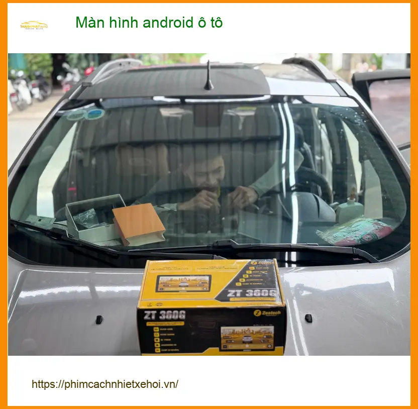 Chị Thảo lắp màn hình Android ô tô cho Kia Seltos tại Cần Giờ để giải trí ảnh thực tế 3