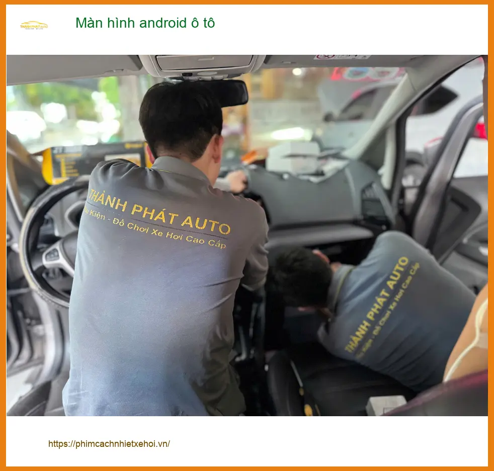 Chị Thảo lắp màn hình Android ô tô cho Kia Seltos tại Cần Giờ để giải trí ảnh thực tế 4