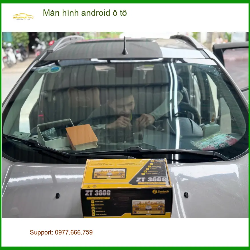 Anh Hoàng Nam lắp màn hình Android ô tô Hyundai Creta tại Hóc Môn ảnh thực tế 5