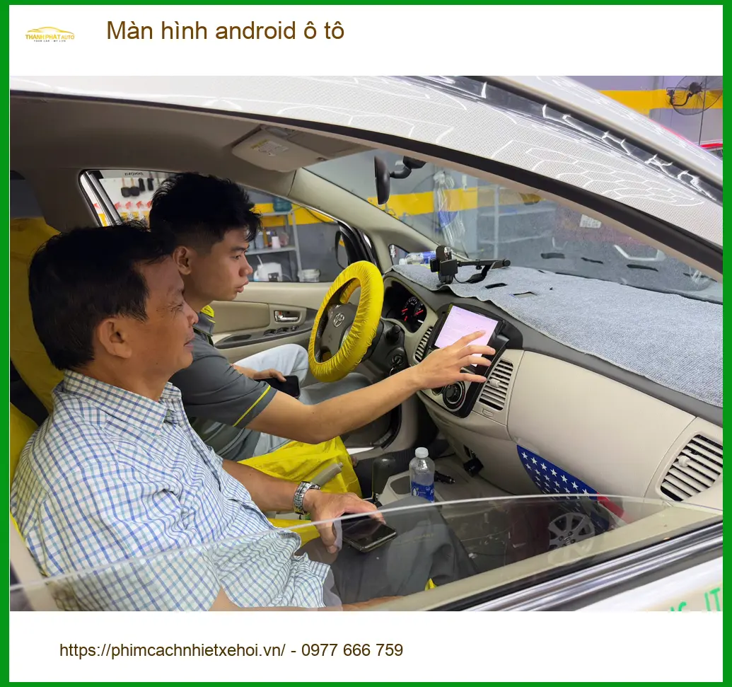 Anh Kiên nâng cấp Màn hình android ô tô cho Hyundai Accent tại Quận 9