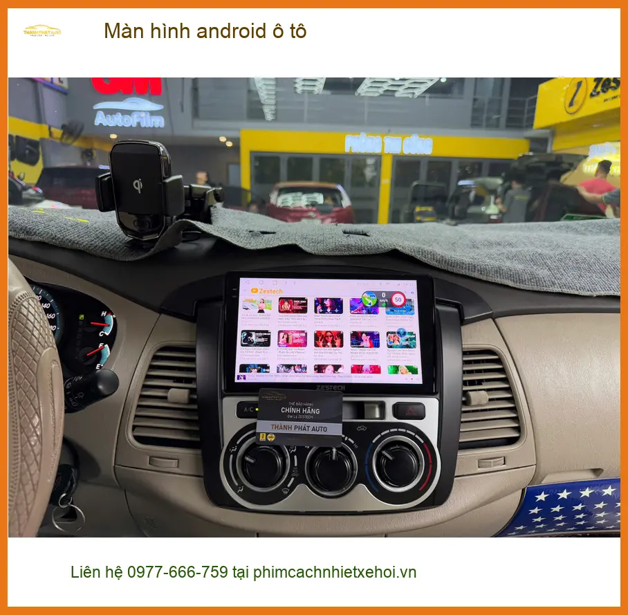 Chị Phương lắp màn hình Android ô tô Hyundai Accent tại Thủ Đức