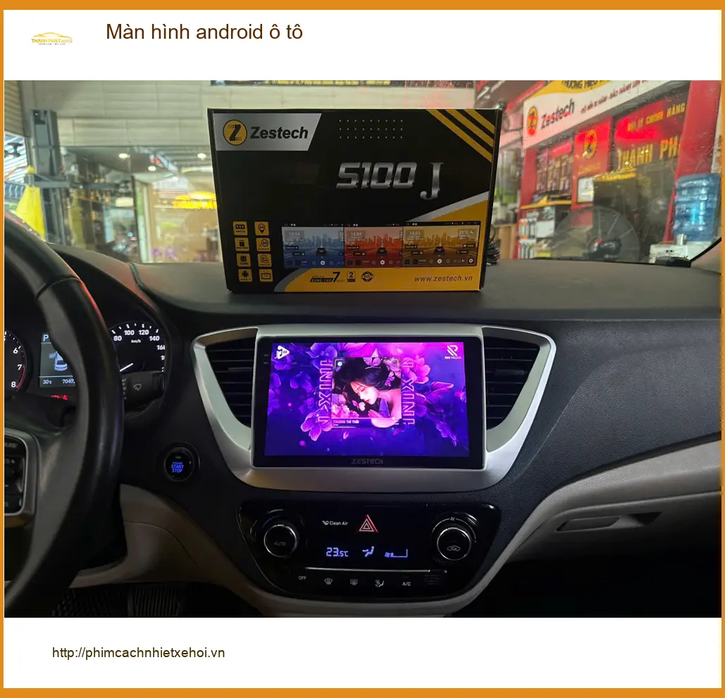 Chú Minh nâng cấp màn hình Android ô tô Hyundai Accent tại Quận 12.