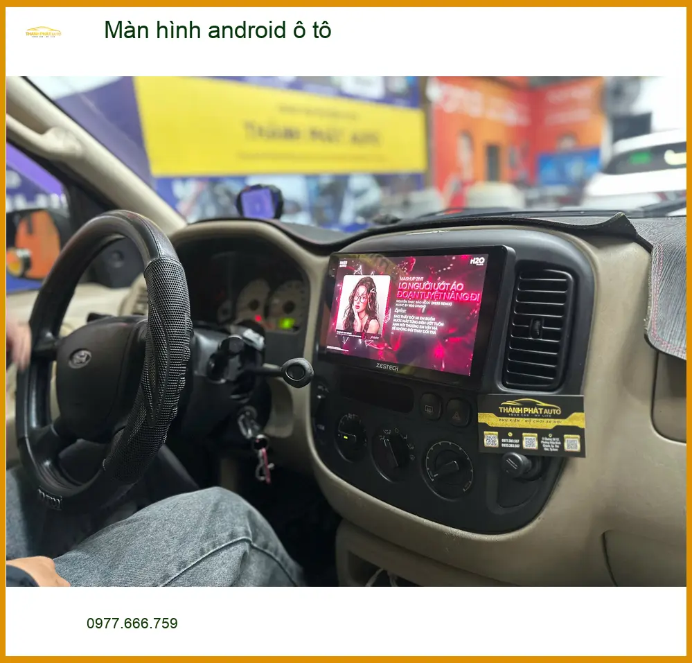 Anh Khải nâng cấp màn hình android ô tô Hyundai Accent tại Quận 12 để hành trình lái xe thêm tiện nghi và giải trí ảnh thực tế 2