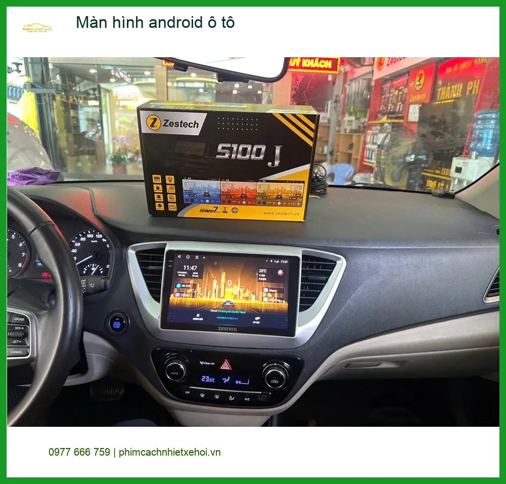 Chú Minh nâng cấp màn hình Android ô tô Hyundai Accent tại Quận 12. ảnh thực tế 2