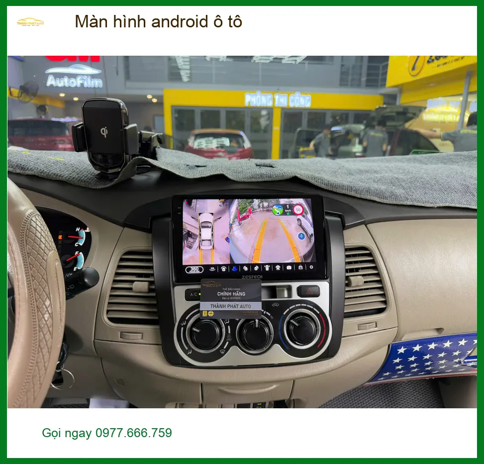 Chị Phương lắp màn hình Android ô tô Hyundai Accent tại Thủ Đức ảnh thực tế 3