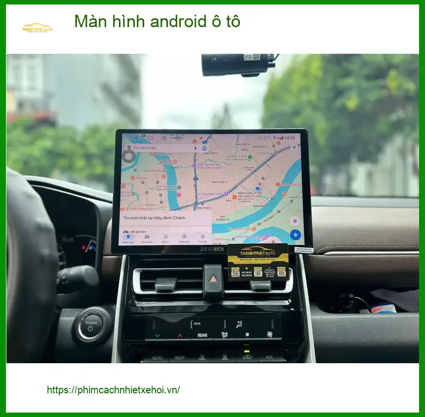 Chú Kiên lắp màn hình android ô tô cho Ford Everest tại Hóc Môn để có đủ tính năng giải trí ảnh thực tế 3