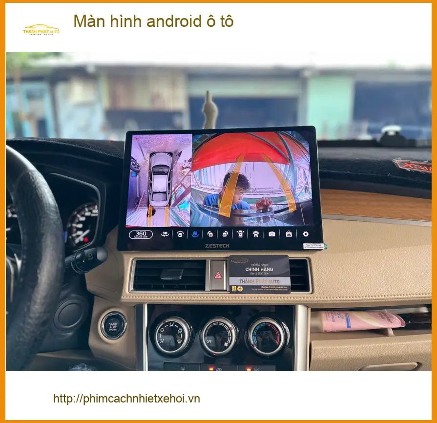 Chị Thảo lắp màn hình android ô tô cho Hyundai Santa Fe ở Quận Thủ Đức ảnh thực tế 3