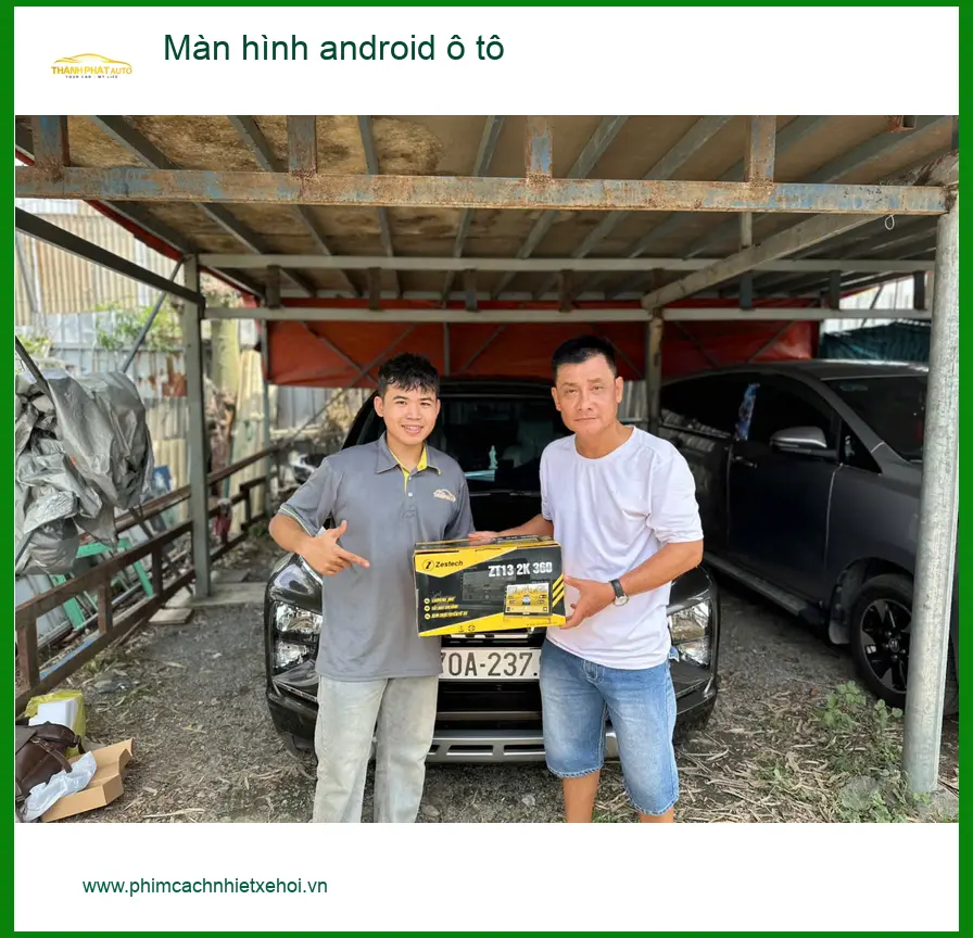Chị Thảo lắp màn hình android ô tô cho Hyundai Santa Fe ở Quận Thủ Đức ảnh thực tế 4