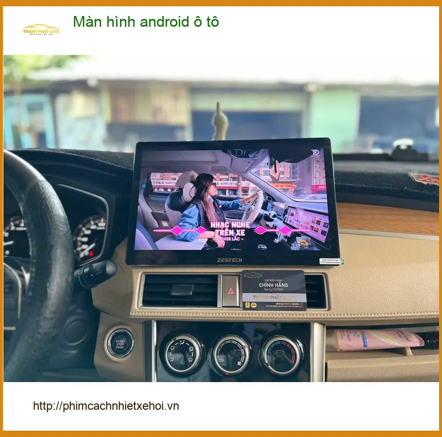 Chị Thảo lắp màn hình android ô tô cho Hyundai Santa Fe ở Quận Thủ Đức ảnh thực tế 5