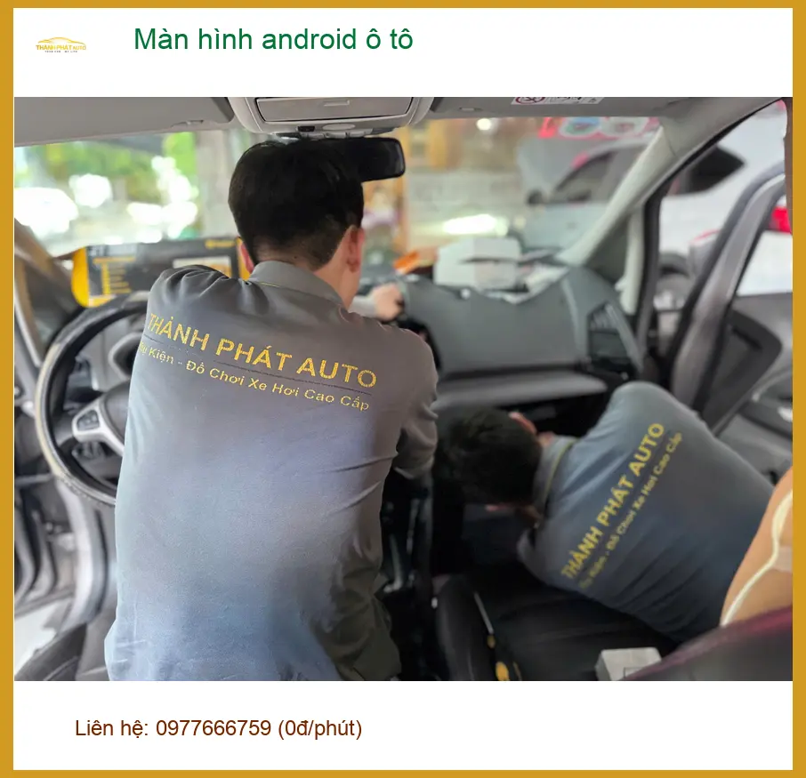 Anh Quang lắp màn hình Android ô tô chính hãng cho Hyundai Santa Fe tại Quận 9 ảnh thực tế 2