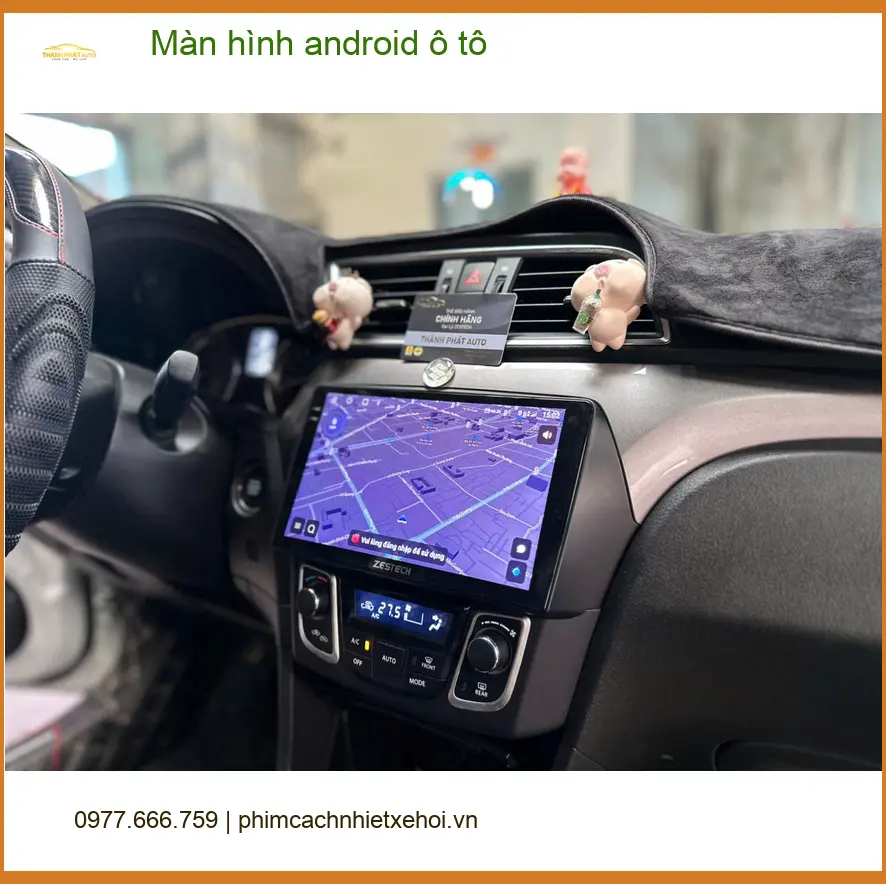 Anh Minh lắp màn hình Android ô tô cho VinFast Fadil tại Quận 2 vì màn zin quá cũ ảnh thực tế 4