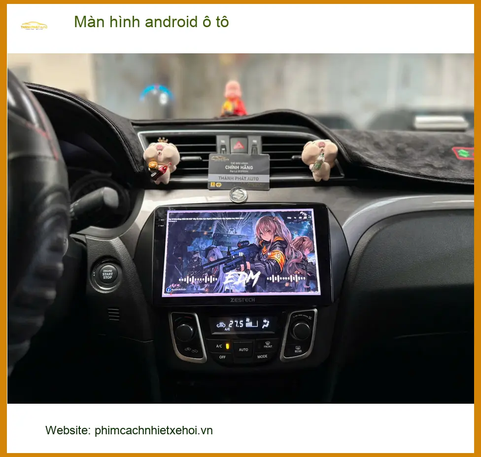 Anh Minh lắp màn hình Android ô tô cho VinFast Fadil tại Quận 2 vì màn zin quá cũ ảnh thực tế 5