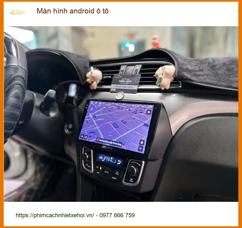 Anh Khôi nâng cấp màn hình android ô tô Hyundai Accent ở Củ Chi, màn zin quá lag.
