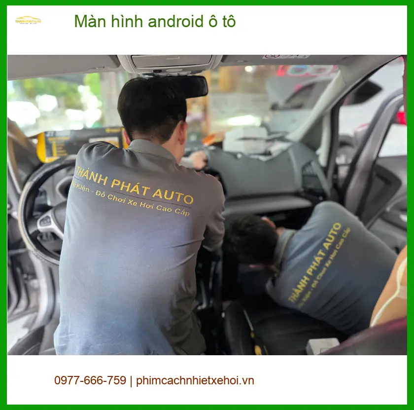 Anh Thanh lắp màn hình android ô tô cho Hyundai Accent ở Thủ Đức ảnh thực tế 2