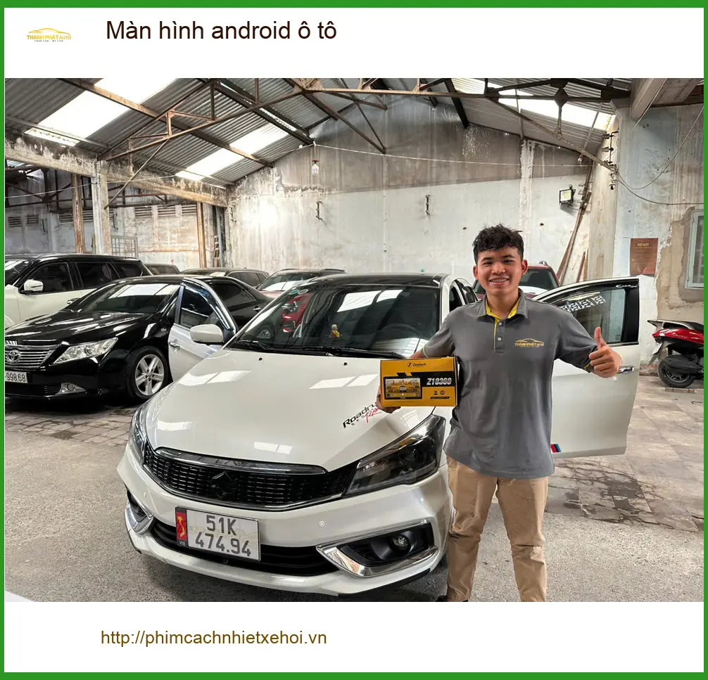Anh Khôi nâng cấp màn hình android ô tô Hyundai Accent ở Củ Chi, màn zin quá lag. ảnh thực tế 2