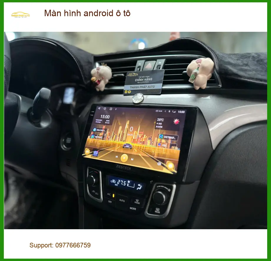 Anh Khôi nâng cấp màn hình android ô tô Hyundai Accent ở Củ Chi, màn zin quá lag. ảnh thực tế 3