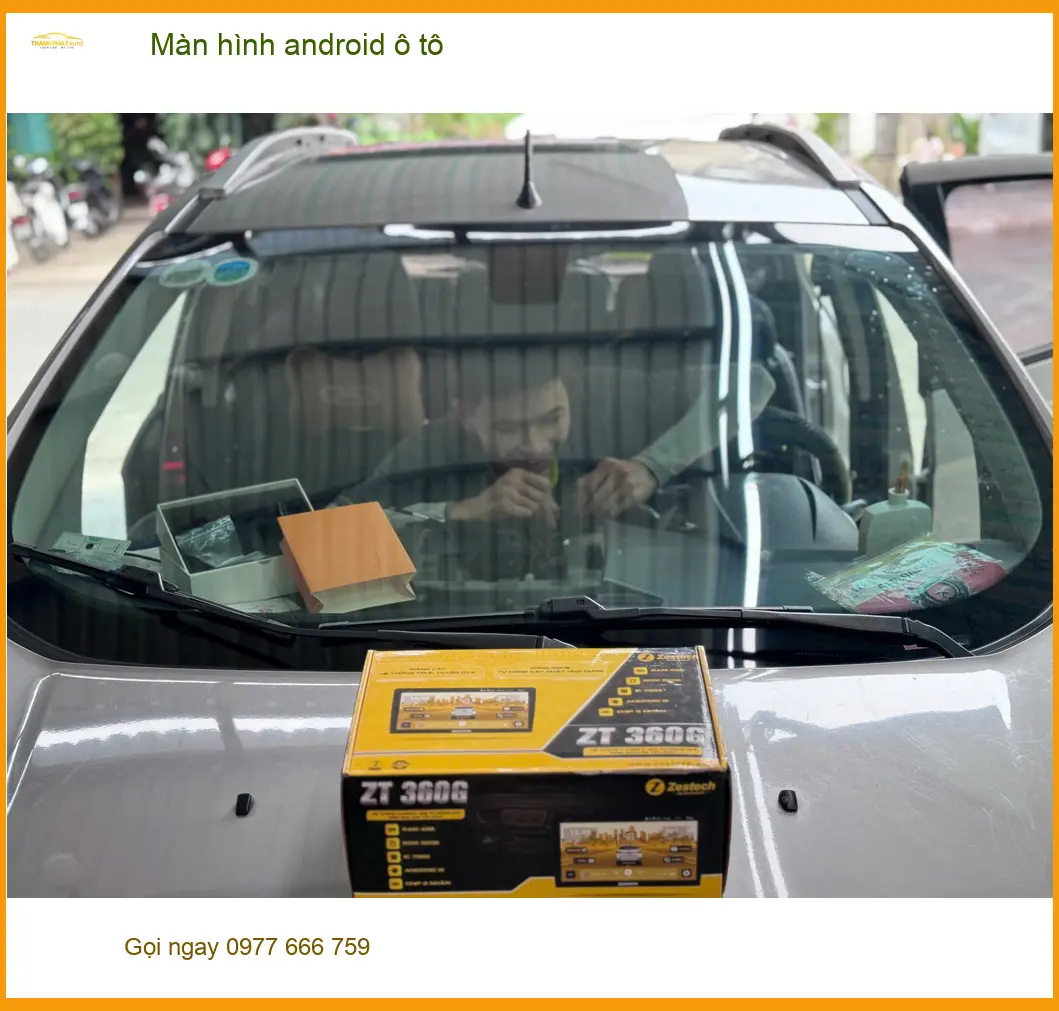 Anh Thanh lắp màn hình android ô tô cho Hyundai Accent ở Thủ Đức ảnh thực tế 3