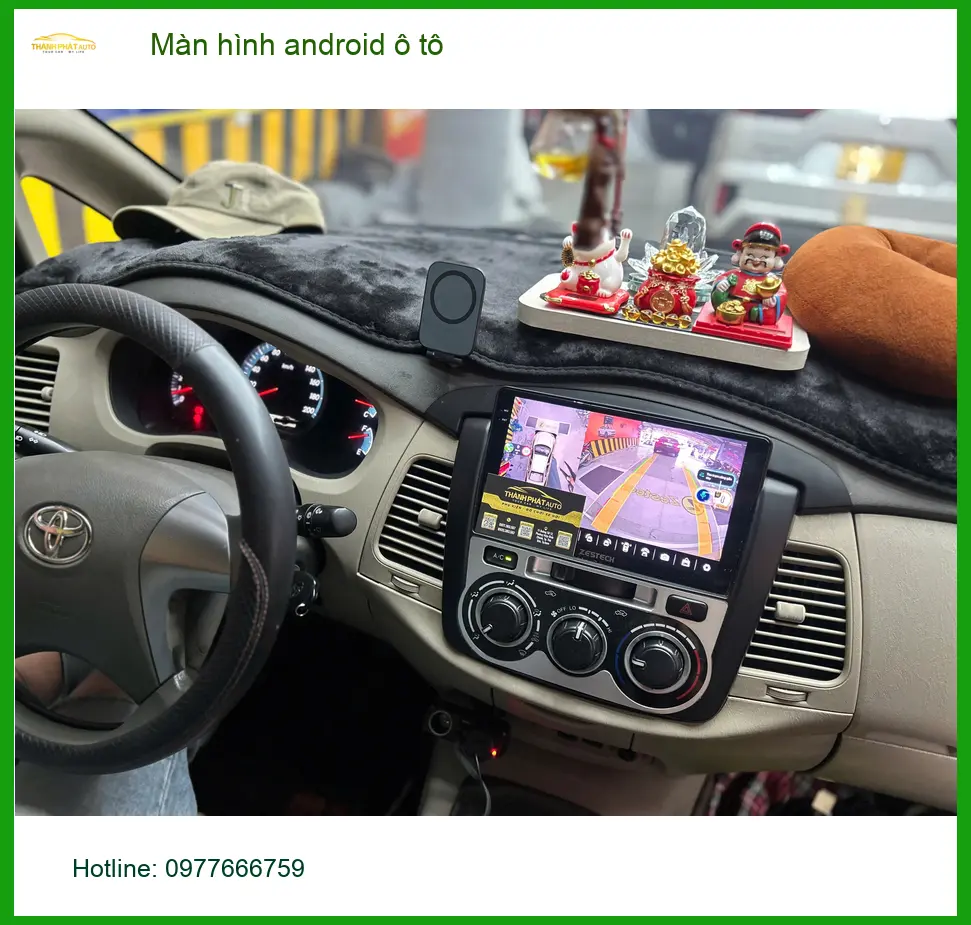 Chị Hương Giang lắp màn hình Android ô tô cho Toyota Vios tại Quận 12 để có nhiều tiện ích hơn ảnh thực tế 2