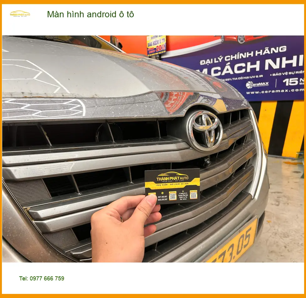 Chị Hương Giang lắp màn hình Android ô tô cho Toyota Vios tại Quận 12 để có nhiều tiện ích hơn ảnh thực tế 3