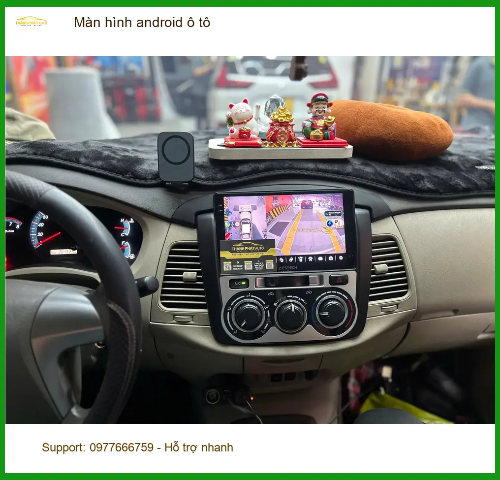 Chị Hương Giang lắp màn hình Android ô tô cho Toyota Vios tại Quận 12 để có nhiều tiện ích hơn ảnh thực tế 4