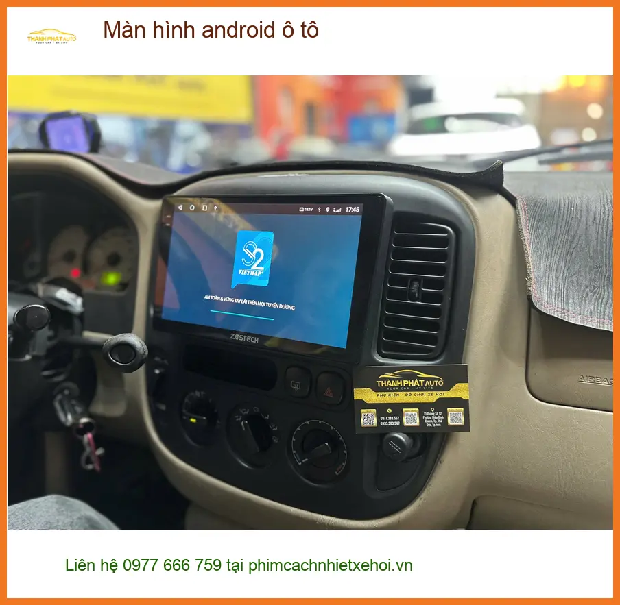 Chú Minh lắp Màn hình Android ô tô Toyota Fortuner tại Bình Chánh
