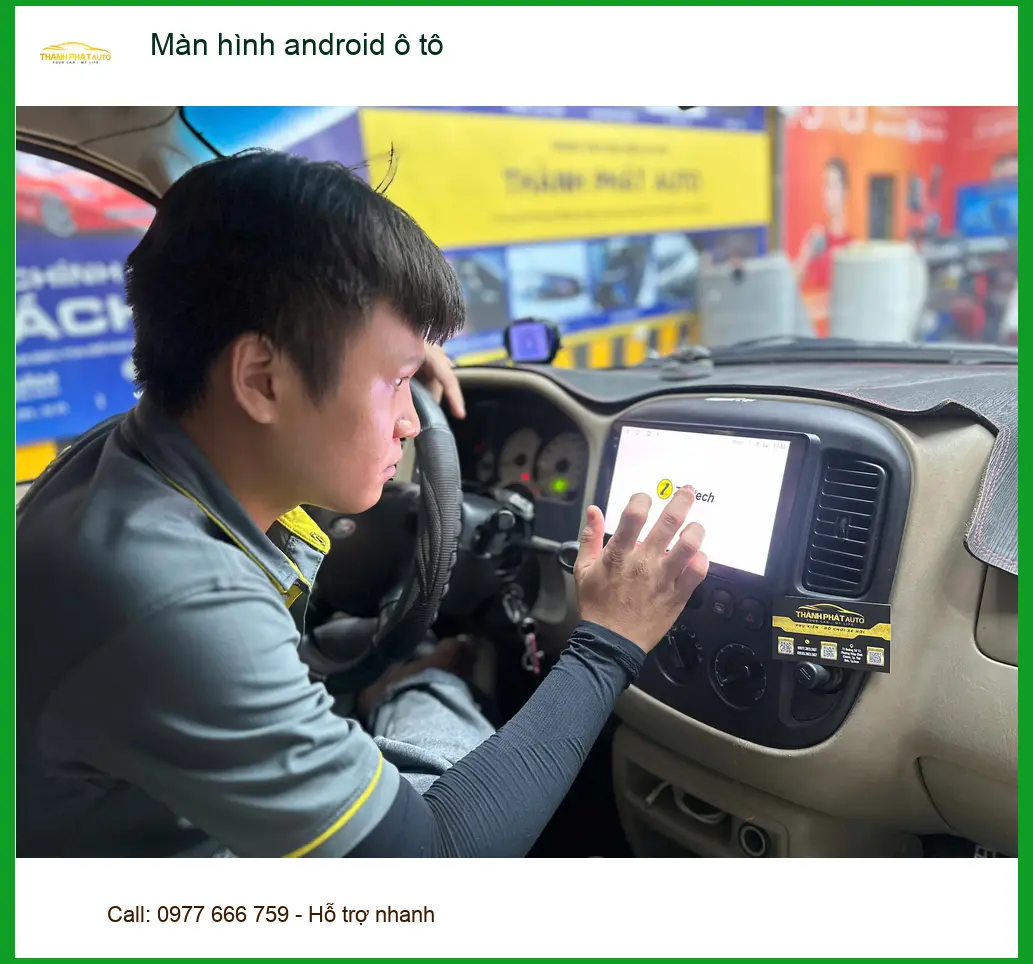 Chú Minh lắp Màn hình Android ô tô Toyota Fortuner tại Bình Chánh ảnh thực tế 3